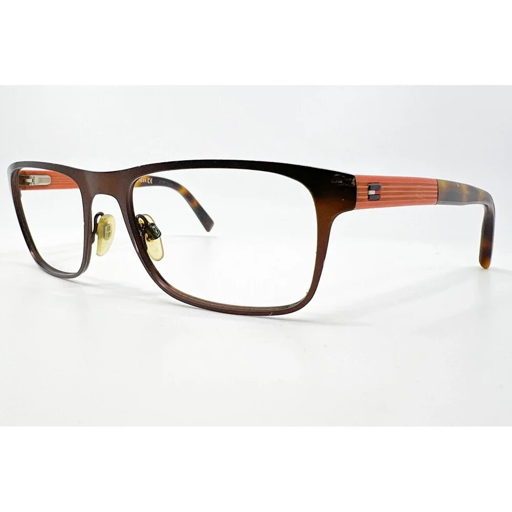 Tommy Hilfiger Eyeglasses Mens Brown Tortoise TH 1210 71X 53-18-140